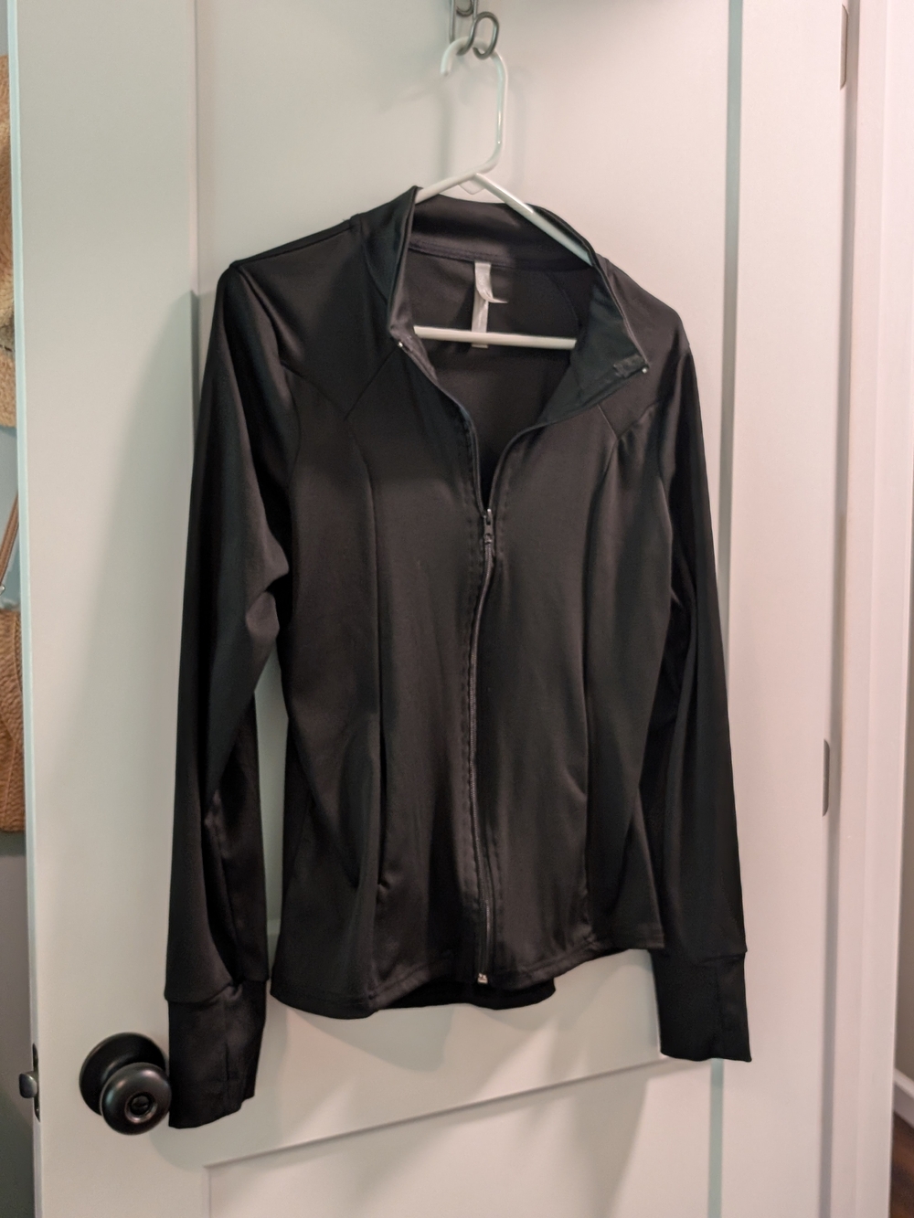 Daisy Fuentes Black Full-Zip Utility Jacket